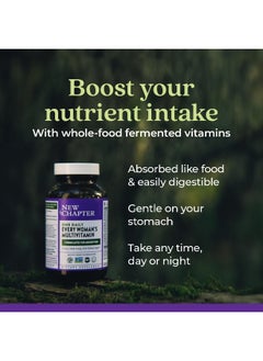 New Chapter Women’S Multivitamin + Immune, Energy & Stress Support – Every Woman’S One Daily With Fermented Probiotics & Whole Foods + Vitamin D3 + Biotin + Organic Non-Gmo Ingredients- 72 Ct  - Image 3
