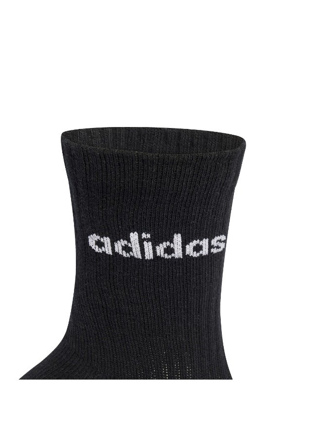 Adidas Linear Crew Socks Cushioned Socks 6 Pair Pack - Image 3