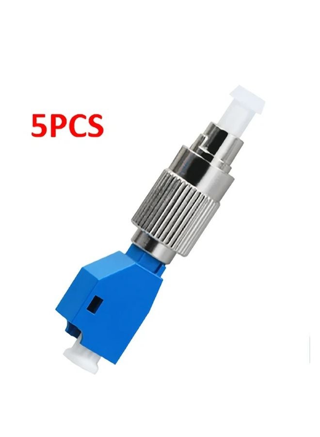 5pcs LC UPC Female To FC UPC Male Single Mode Fiber Optic Adapter OS2 Compatible - Image 1