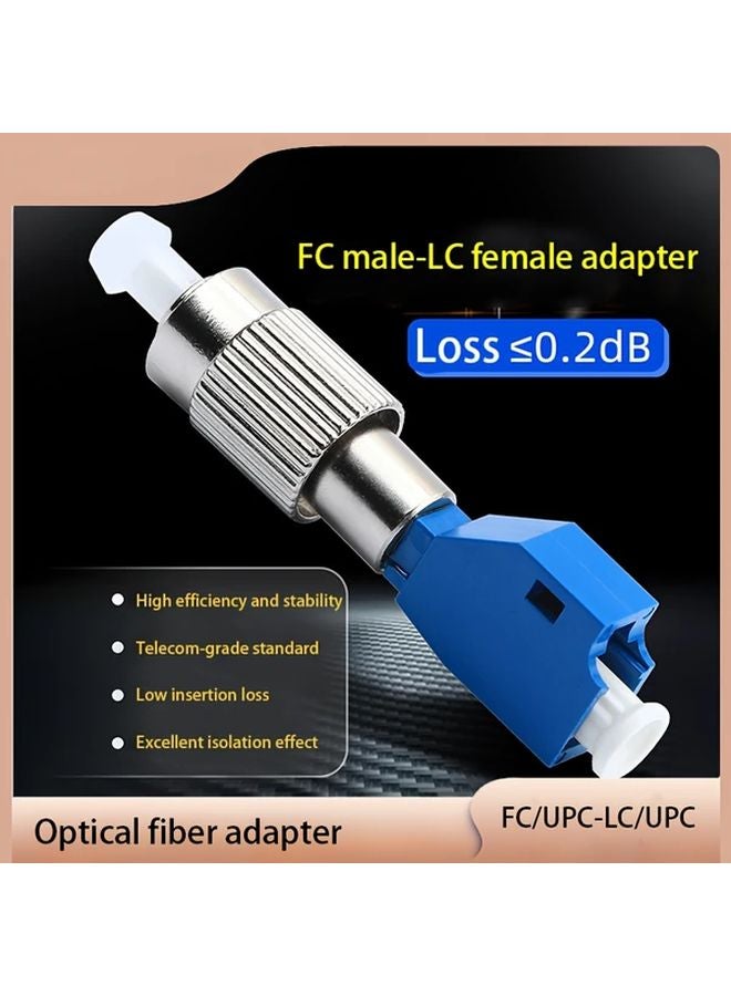 5pcs LC UPC Female To FC UPC Male Single Mode Fiber Optic Adapter OS2 Compatible - Image 2