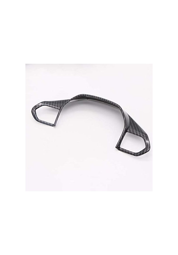 QASULER Carbon Fiber Steering Wheel Cover Trim for Peugeot - Image 3
