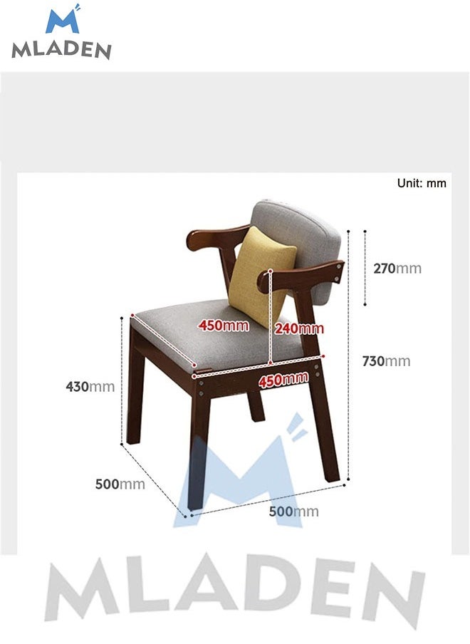 MLADEN - Kids Study Chair Rubber Wood Height Adjustable Dining Chair/Office Chair/Leisure Chair - Image 1