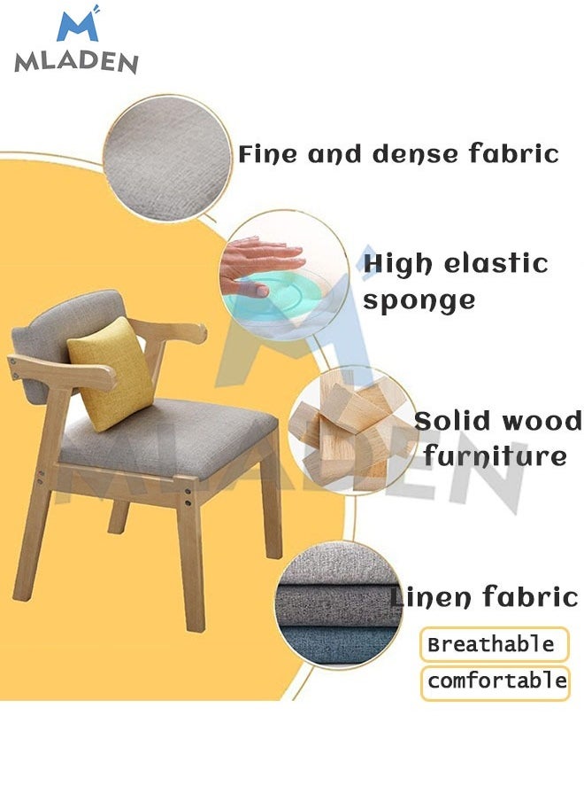 MLADEN - Kids Study Chair Rubber Wood Height Adjustable Dining Chair/Office Chair/Leisure Chair - Image 1