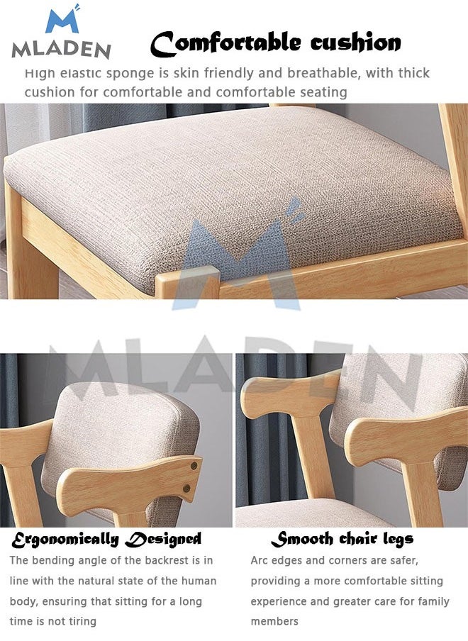 MLADEN - Kids Study Chair Rubber Wood Height Adjustable Dining Chair/Office Chair/Leisure Chair - Image 1