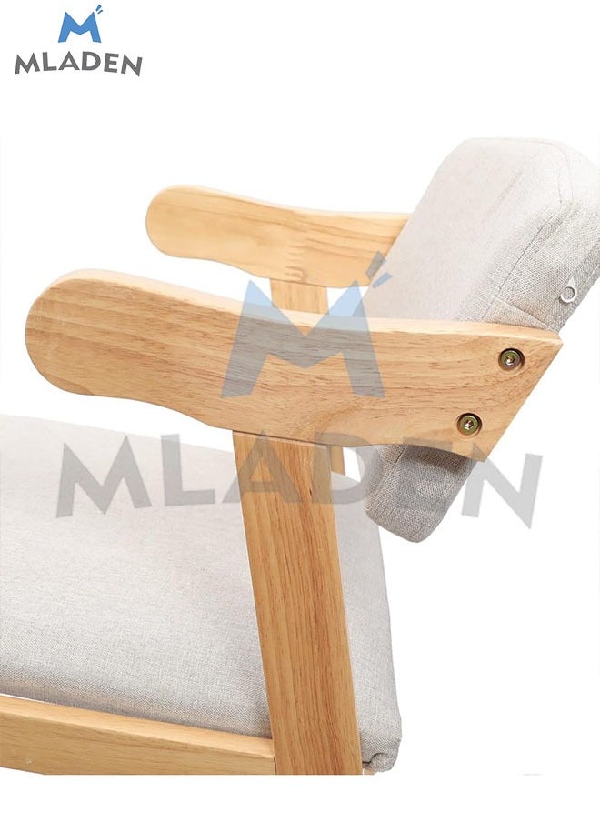 MLADEN - Kids Study Chair Rubber Wood Height Adjustable Dining Chair/Office Chair/Leisure Chair - Image 1