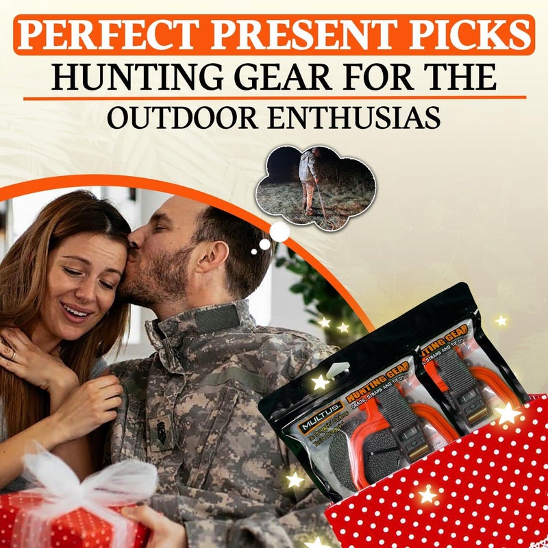 MULTUS Sportsman Deer Drag & Tie Down Strap – 2-in-1 Hunting Drag Rope & Gear Hauler | Heavy Duty Hunting Accessory for Men | Unique Hunting Gift & Outdoor Essential - Image 2