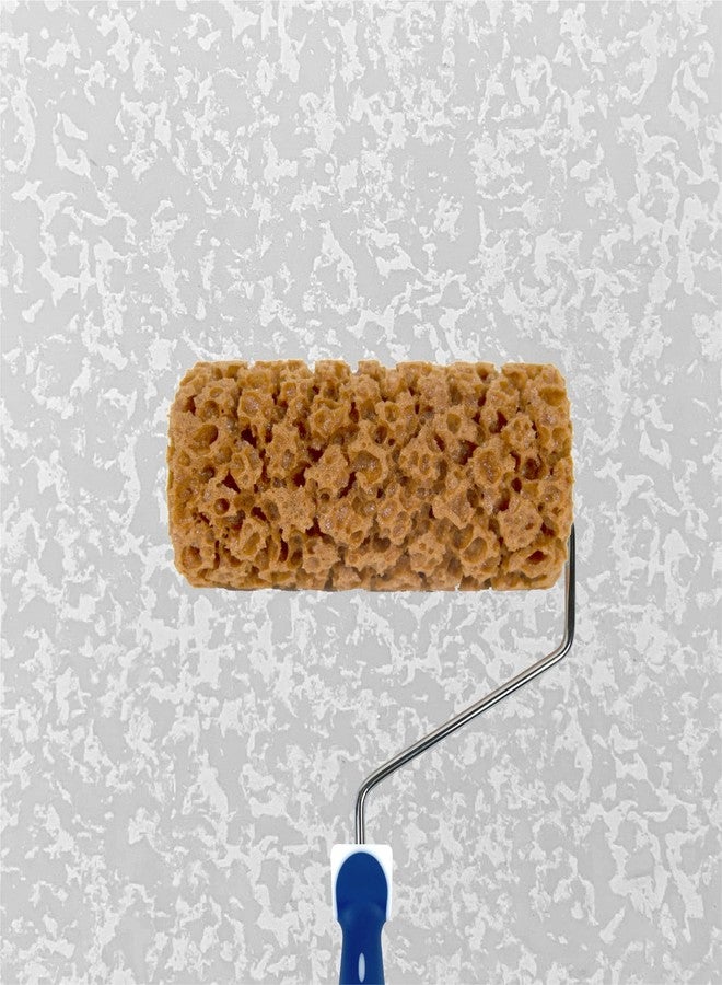 Hanroy Sponge Paint Roller Small 7" for Texture Painting Decorators Brush Tool, Fast and Easy Pattern Art Sponge Roller for Home Wall(M90FT) - Image 1