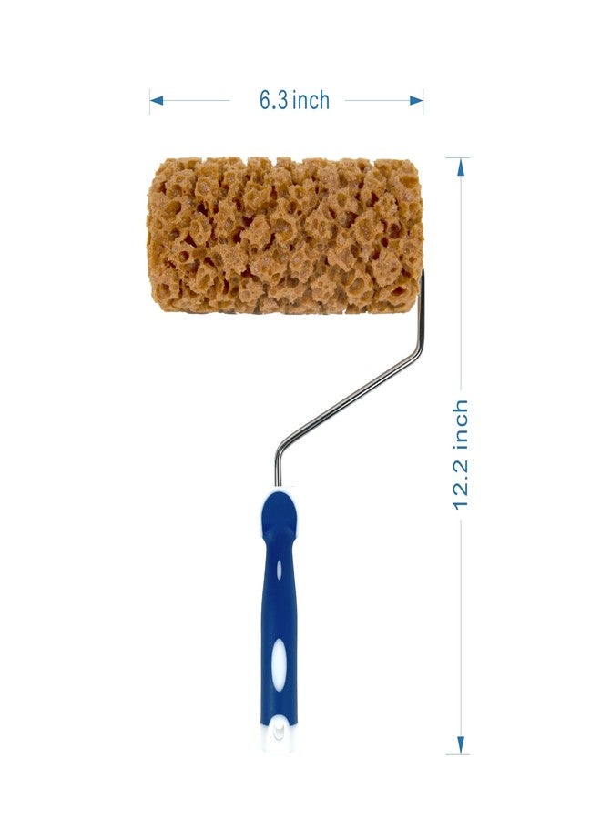 Hanroy Sponge Paint Roller Small 7" for Texture Painting Decorators Brush Tool, Fast and Easy Pattern Art Sponge Roller for Home Wall(M90FT) - Image 5