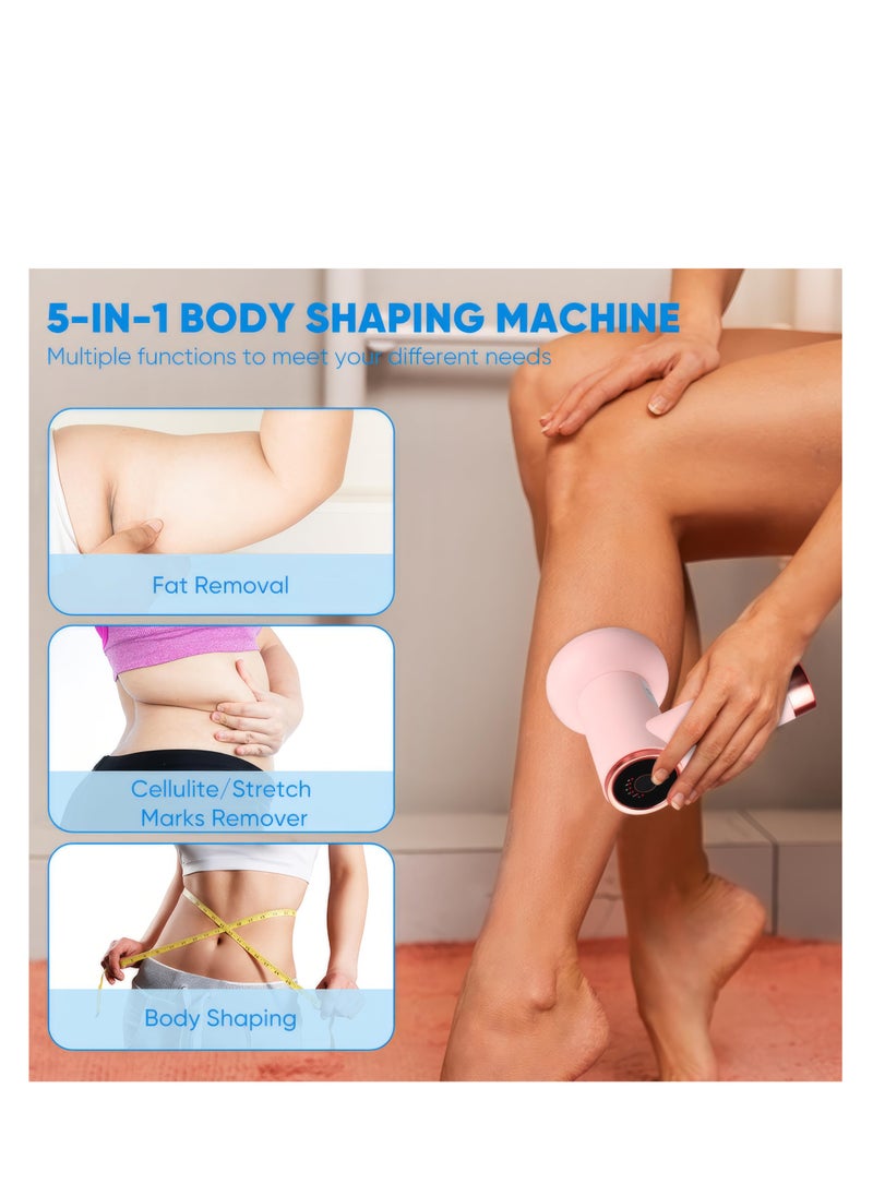 SYOSI Powerful Deep Rolling Massager, 5 in 1 Body Sculpting Machine, Cordless Body Cellulite Remover, Fatigue Relief Massager, Customizable Speed Settings, for Belly, Waist, Arm, Hip and Leg Fat  - Image 3
