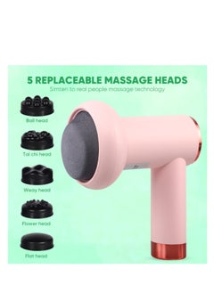 SYOSI Powerful Deep Rolling Massager, 5 in 1 Body Sculpting Machine, Cordless Body Cellulite Remover, Fatigue Relief Massager, Customizable Speed Settings, for Belly, Waist, Arm, Hip and Leg Fat  - Image 4