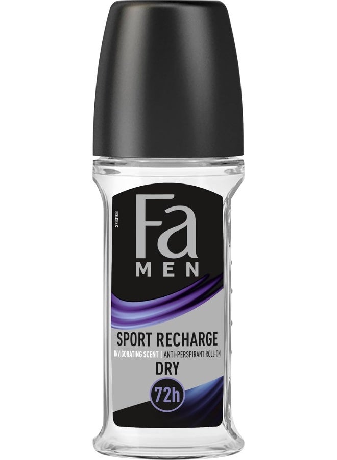 Fa Fa Sport Recharge Roll On Deodorant for Men - 50 ml  - Image 1