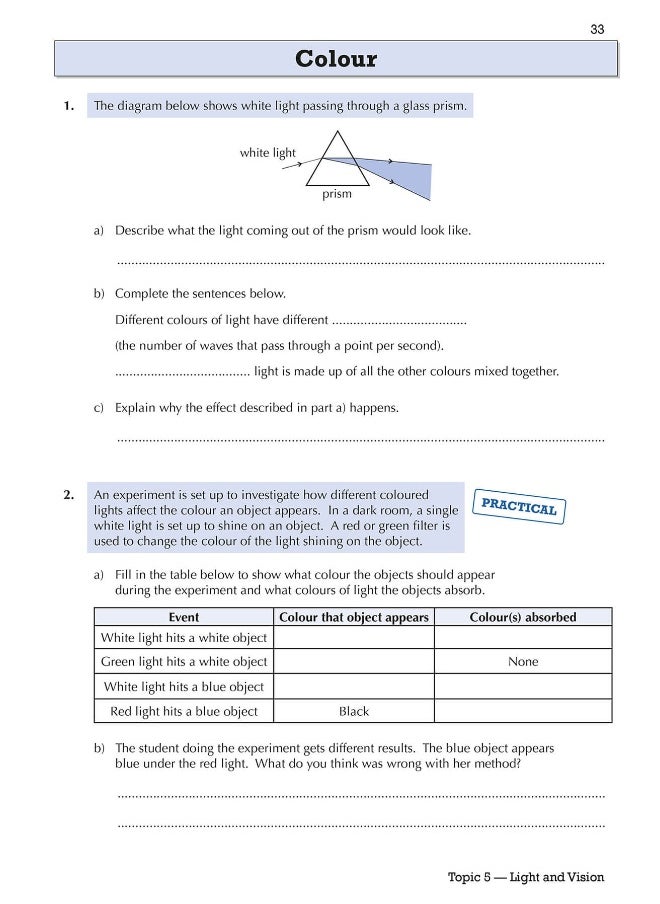 null - KS3 Science Year 8 Targeted Workbook (with answers) - Image 1