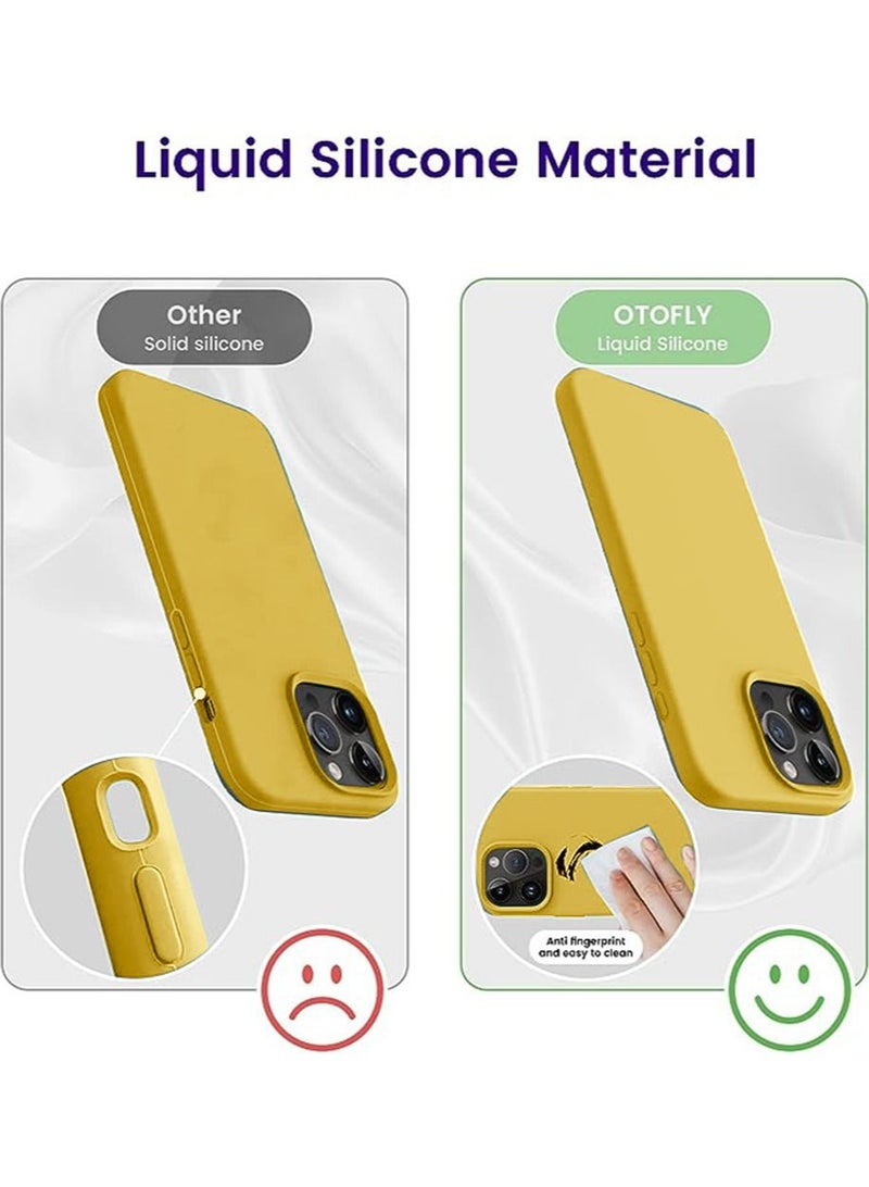 iPhone 15 Pro Max Mobile Case Cover with Soft Liquid Silicone Protection Anti-Scratch Shockproof Accessories Slim Protective Back Cover with Comfortable Hold Touch Feeling and Anti-fingerprint - Image 4