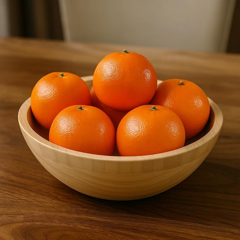 SINGAA Artificial Fruits for Home,Car,Fruit Shop,Photography Decoration and Kids Teaching Materials∣ Apple∣ Orange∣ Grapes ∣ Pomegranate∣ Mango∣ Banana (Pack of 5) (Orange) - Image 3