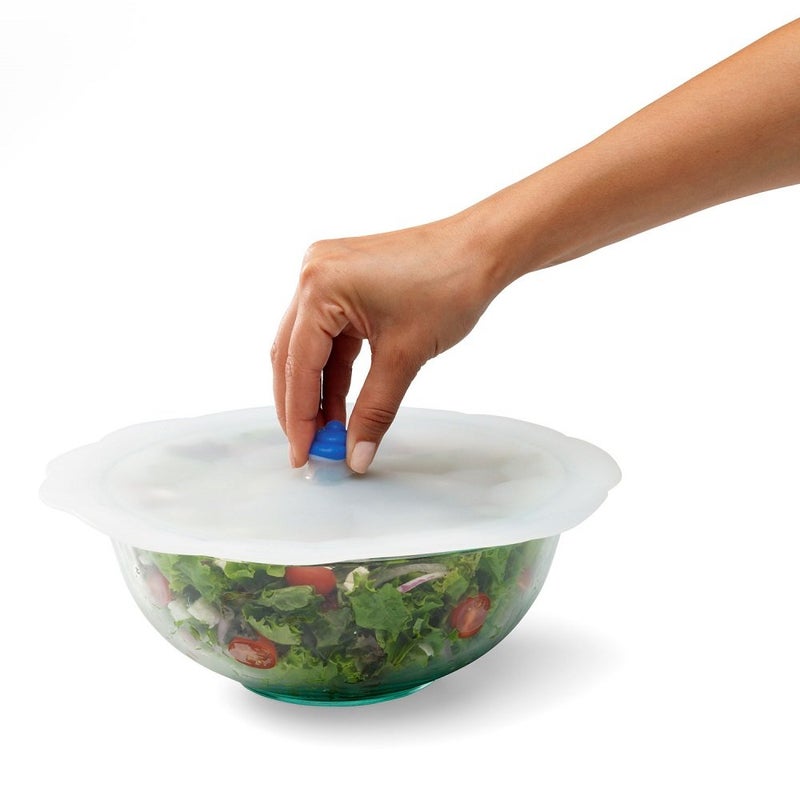Chef'n Cloud Cover Silicone Universal Lid for Pots, 11 Inch, Frost/Pacific - Image 3