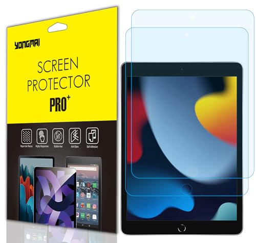 YongMai 2 Pack - Blue Light Blocking Screen Protector Compatible with iPad Pro 11 inch 2022&2021&2020&2018 (4th/3rd/2nd Gen), Anti-Blue Light Anti-Glare for iPad Pro 11 Tablet Screen Protector Anti-Fingerprint Bubble Free - Image 1