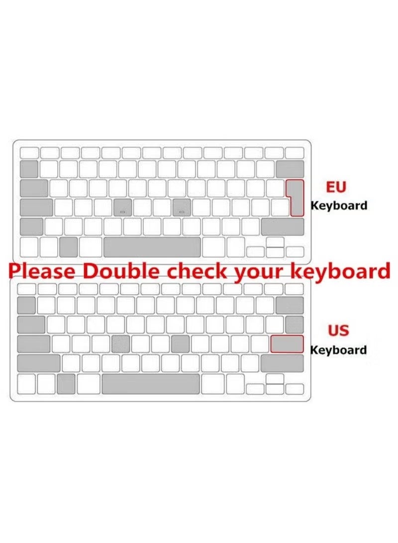 Arabic Silicone Keyboard Cover for MacBook 2021 Newest Pro 14 inch M1 Pro Max Chip A2442 A2991 A2992 & 2021 Pro 16 inch M1 Pro Max Chip A2485 Keyboard Cover Protective Skin USA Layout - Image 4