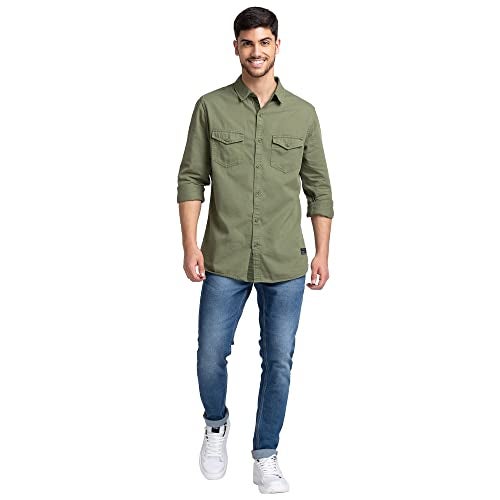 Spykar Men's Super Skinny Low Rise Jeans Mid Blue - Image 4