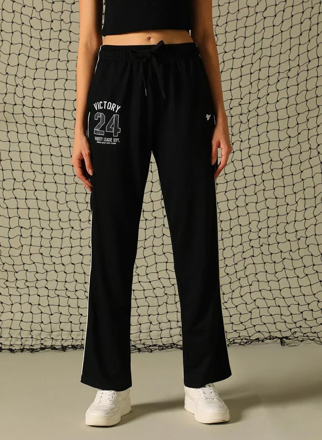 Hubberholme Hubberholme Graphic Print Pants with Contrast Detail