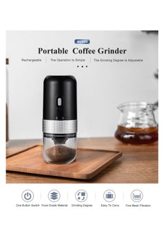 AMBERJACK Coffee Grinder Electric Burr, Small Cordless Coffee Grinder Mini with Multi Grind Setting, Portable Coffee Bean Grinder Automatic for Camping Espresso Pour Over French Press, USB C  - Image 5