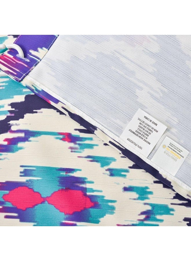 السرعوف الذهبية ستارة حمام GOLD MANTIS مقاس 71 × 71 بوصة (182 × 182 سم) - مقاومة للماء، خالية من التجاعيد، سريعة الجفاف، مصنوعة من البوليستر، مزودة بـ 12 فتحة معززة - تصميم مطبوع عصري (إزميرالدا) - Image 2