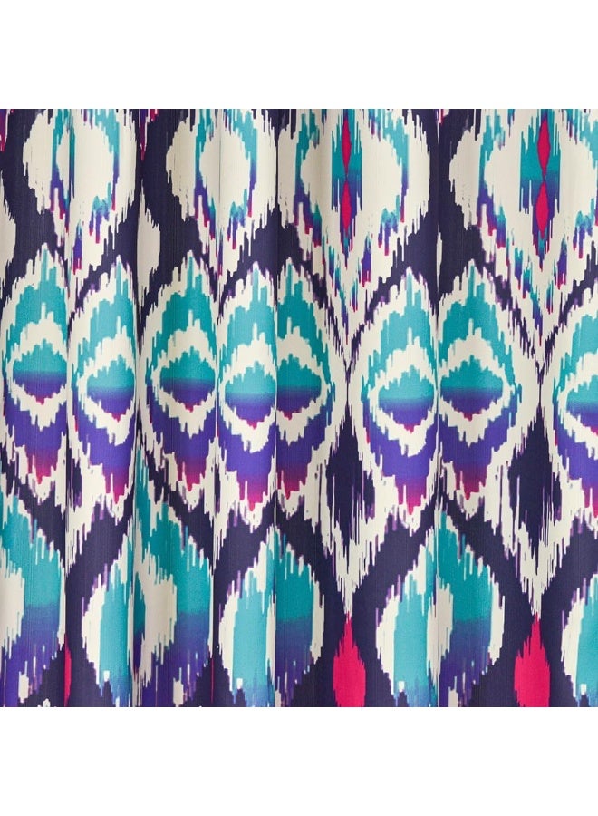 السرعوف الذهبية ستارة حمام GOLD MANTIS مقاس 71 × 71 بوصة (182 × 182 سم) - مقاومة للماء، خالية من التجاعيد، سريعة الجفاف، مصنوعة من البوليستر، مزودة بـ 12 فتحة معززة - تصميم مطبوع عصري (إزميرالدا) - Image 3