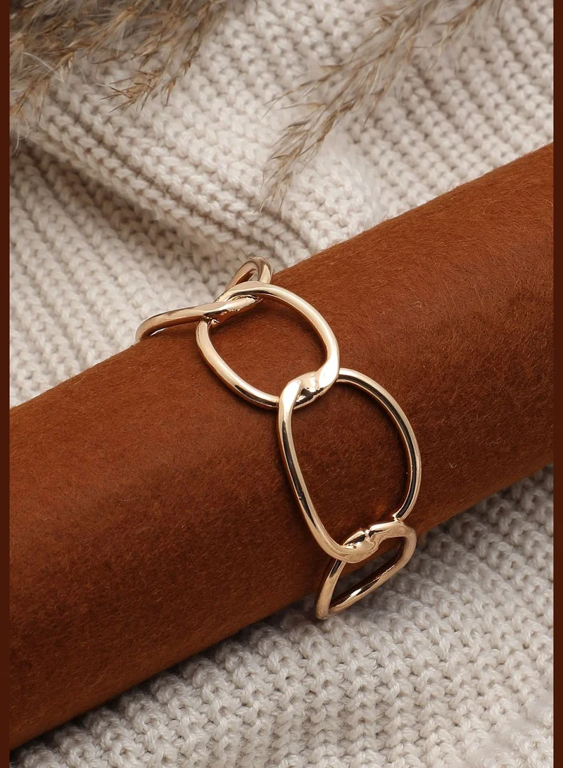 SOHI Gold Plated Designer Bracelet