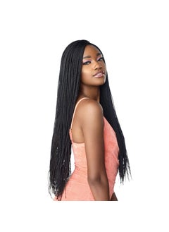 Sensationnel lace front wig - cloud 9 4x4 braid lace wig micro box braid 28 (1B)