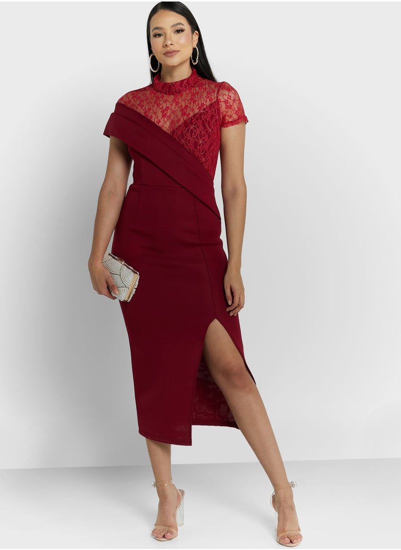 Ella Limited Edition - Lace Detail Bodycon Dress - Image 1