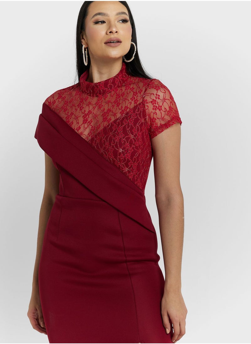 Ella Limited Edition - Lace Detail Bodycon Dress - Image 1