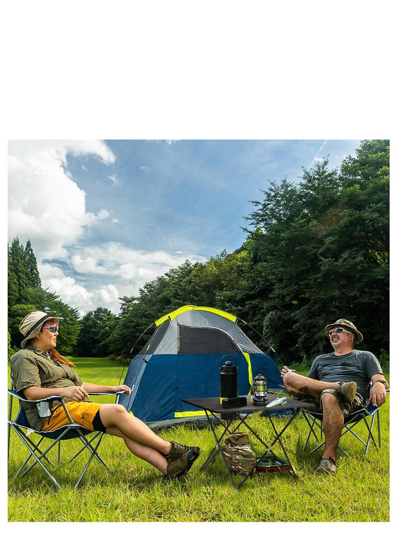 Y&D Portable Folding Camping Table, Ultralight Folding Table with Aluminum Table Top and Carry Bag, Easy to Carry, Ideal for Outdoor, Camping, Picnic, Cooking, Beach, Hiking, Fishing 68 X 46 X 40cm - Image 4