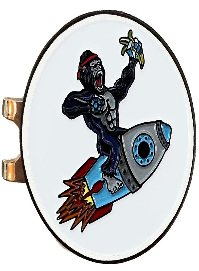 Balanced Co. Apes Together Strong Golf Hat Clip with Enamel Magnetic Ball Marker - Image 1