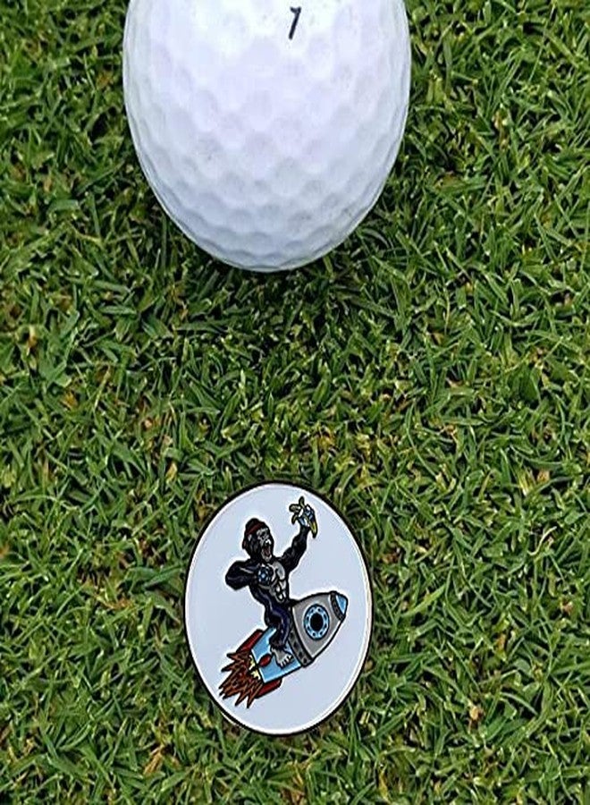 Balanced Co. Apes Together Strong Golf Hat Clip with Enamel Magnetic Ball Marker - Image 3