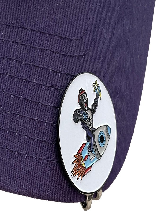 Balanced Co. Apes Together Strong Golf Hat Clip with Enamel Magnetic Ball Marker - Image 2