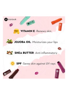 SUGAR SUGAR Cosmetics Tipsy Lips Moisturizing Balm Lip Moisturizer for Dry and Chapped Lips Enriched with Shea Butter and Jojoba Oil  - Image 3