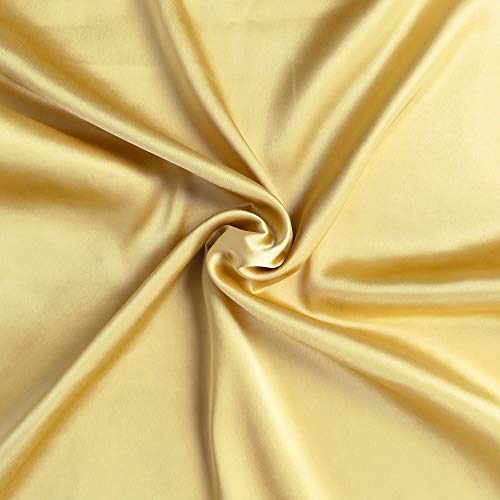 Oussum Satin Silk Pillowcase Cover Soft and Comfortable Hair & Skin Envelop Closure Home Decor Single Pcs with Free Scrunchie (Banana Cream, Standard Size(20"x26") - Image 5