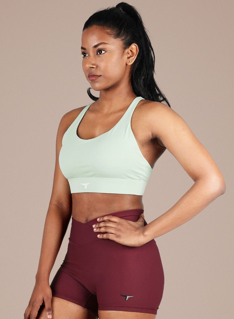 THUGFIT BraveBod Cross Waist V Cut Shorts - Burgundy - Image 2