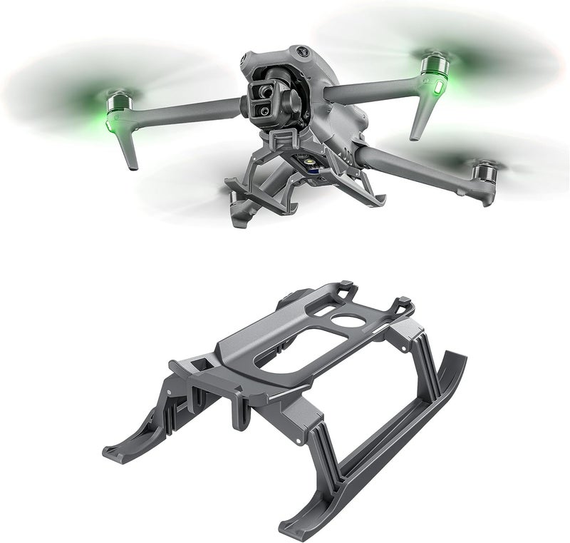 Luckam Landing Gear for DJI Air 3, Leg Foldable Extended Leg Height Extended Kit for DJI Air 3 Fly More Combo Drone Accessories(Grey) - Image 2