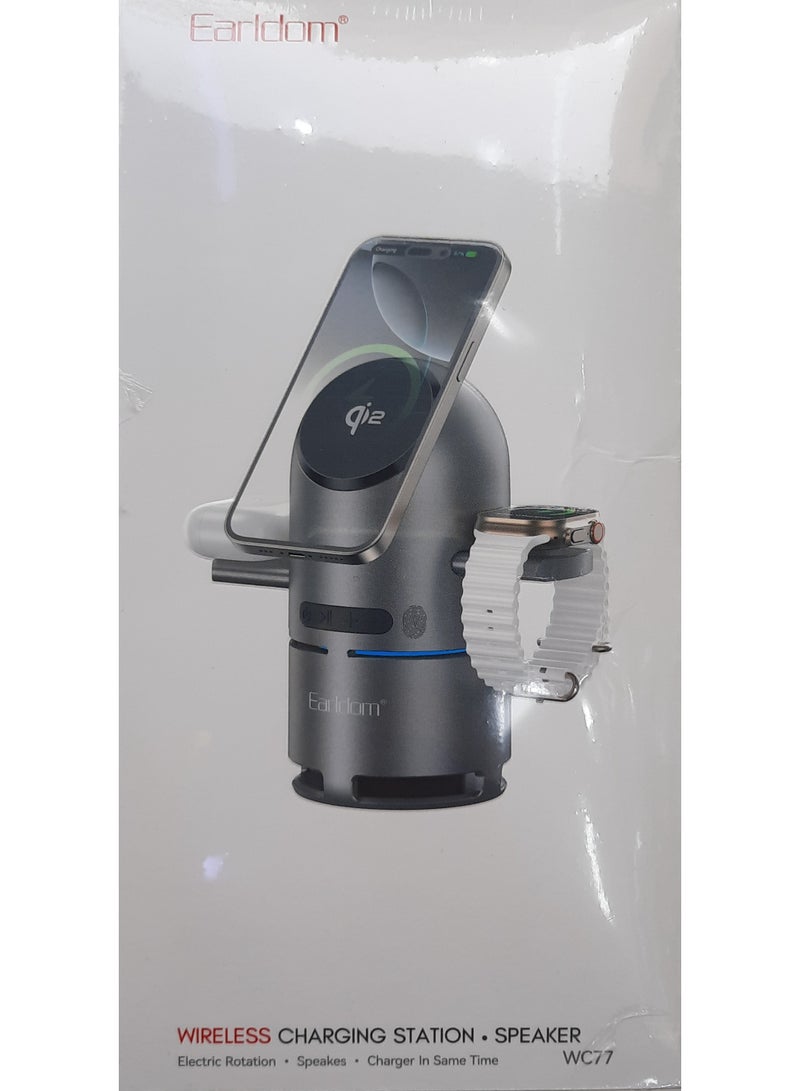 أيرلدوم شاحن لاسلكي متعدد الوظائف للساعة والهاتف المحمول ومكبر الصوت - Image 1