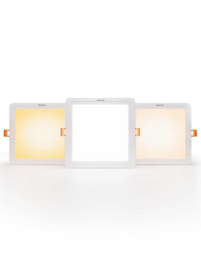 Murphy Vega 3-in-1 Square LED Panel Ceiling Color Changing Light (Cool White, Warm White, Natural White, 10W) - Pack of 8 - Image 1