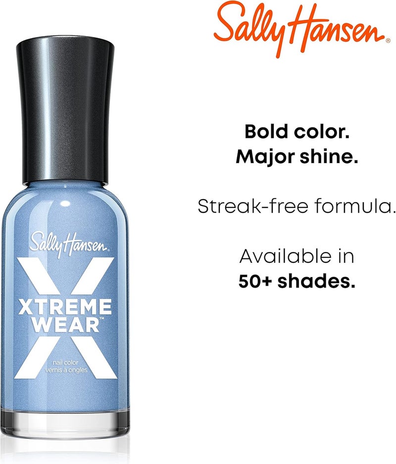 Sally Hansen Hard As Nails Xtreme Wear Nail Polish - Disco Ball, Sheer Iridescent Glitter, 0.4 fl oz - Image 4