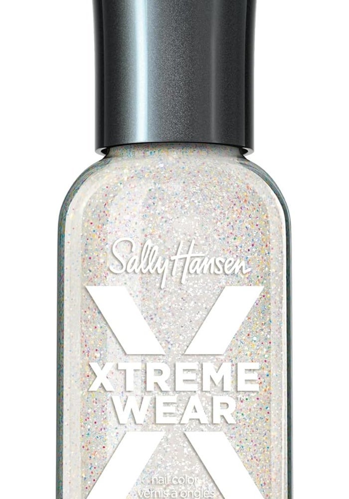Sally Hansen Hard As Nails Xtreme Wear Nail Polish - Disco Ball, Sheer Iridescent Glitter, 0.4 fl oz - Image 1