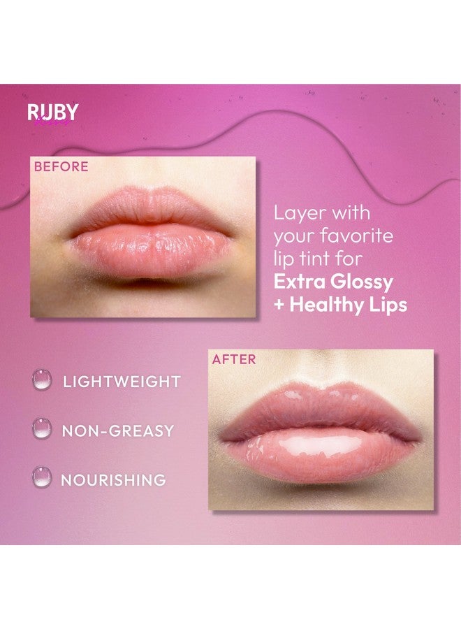Ruby Kisses Hydrating Lip Gloss Clear Hydrating Lip Gloss (3 PACK) - Image 2