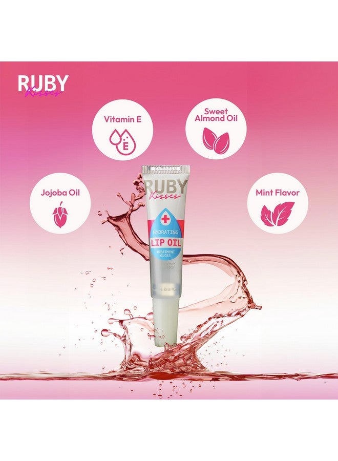 Ruby Kisses Hydrating Lip Gloss Clear Hydrating Lip Gloss (3 PACK) - Image 1