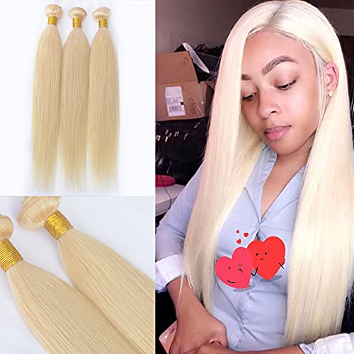 Choshim Hair 613 Blonde Peruvian Straight Hair Bundles Silky 100 Human Hair Virgin Remy Hair Extensions 1 Bundle Hair Weft10inches 100grams