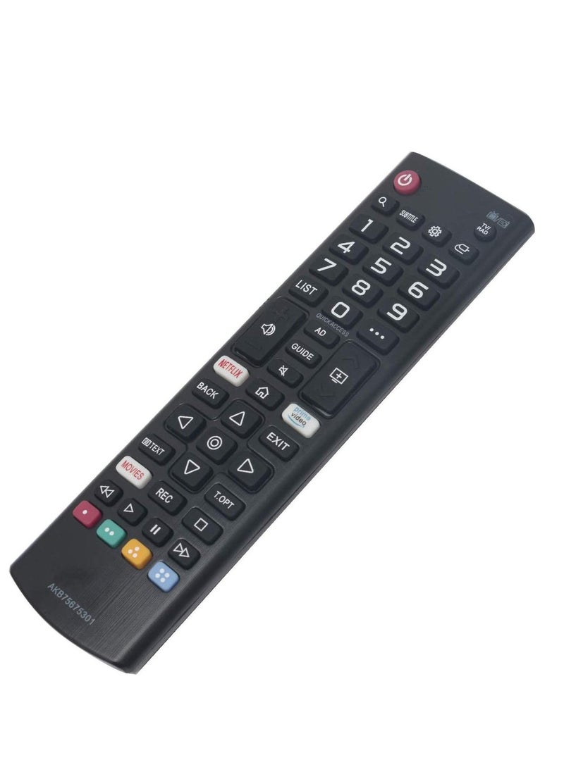 BGM - Universal TV Remote Control for LG – Compatible with AKB75675301, AKB75675304, AKB75095308, AKB75675311 – Works with OLED, LED, and NANO Series – Replacement for 32LM6300, 43LM6300, 43UM7000, 49UM7000 & More – Easy Setup & Full Control - Image 1