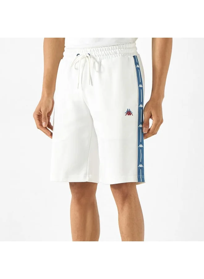 Kappa Kappa Logo Embroidered Shorts with Drawstring Closure and Pockets