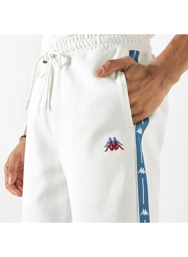 Kappa Kappa Logo Embroidered Shorts with Drawstring Closure and Pockets