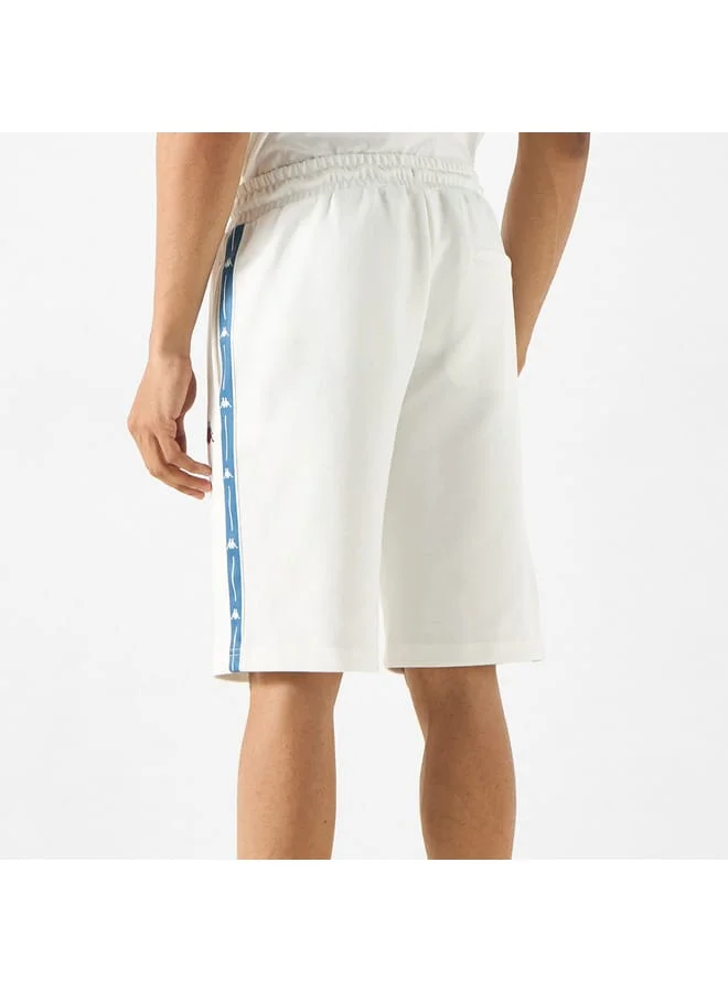 Kappa Kappa Logo Embroidered Shorts with Drawstring Closure and Pockets