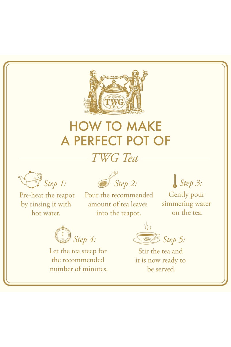 TWG Tea Haute Couture Tea, Loose Leaf Black Tea Blend in Haute Couture Tea Tin Gift, 100g - Image 4